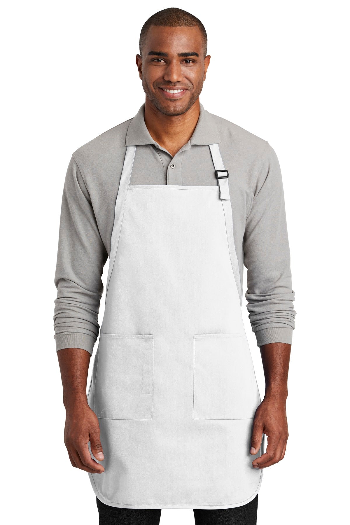 Port Authority ® Full-Length Two-Pocket Bib Apron. A600