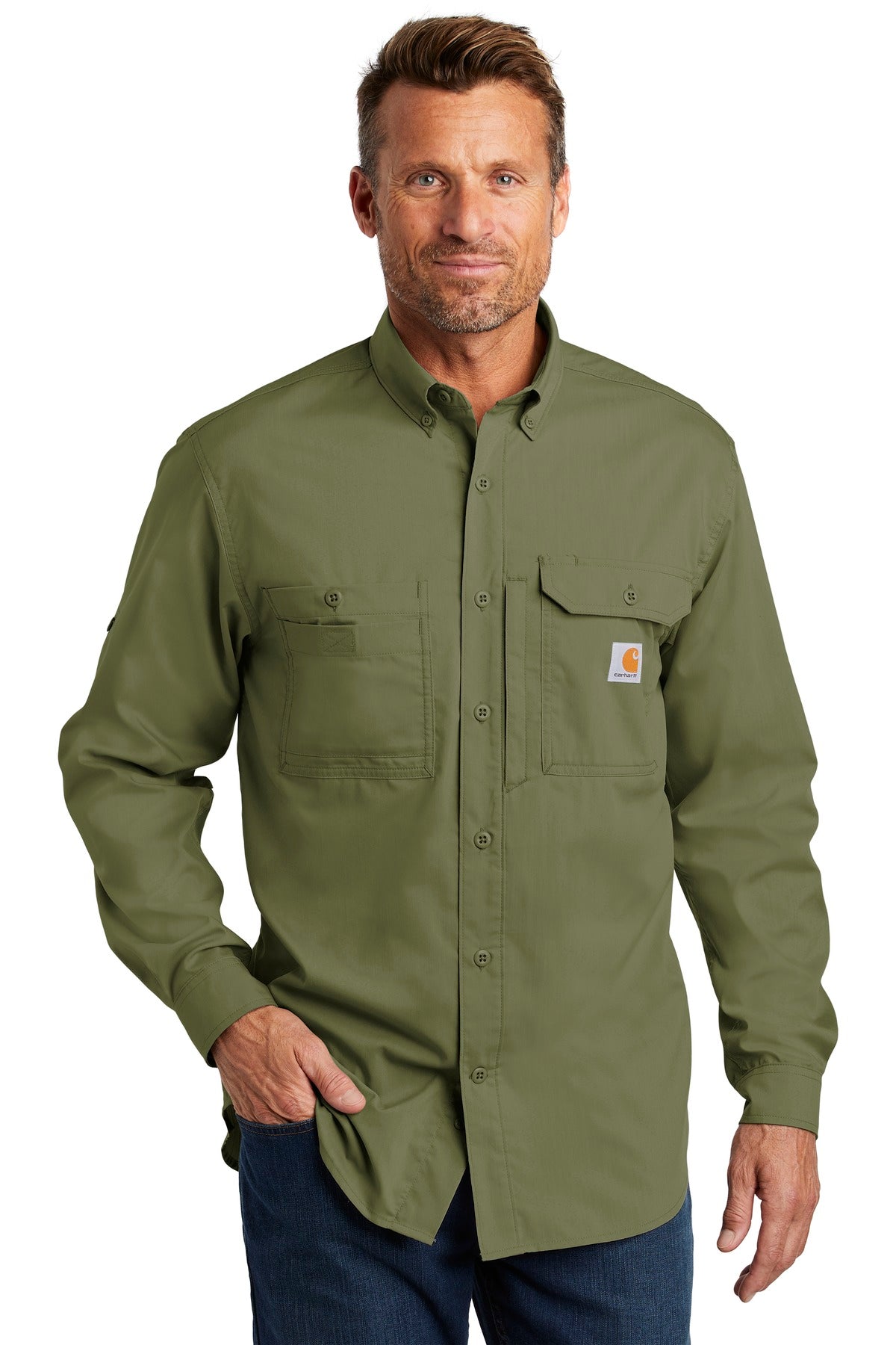 Carhartt Force ® Ridgefield Solid Long Sleeve Shirt. CT102418