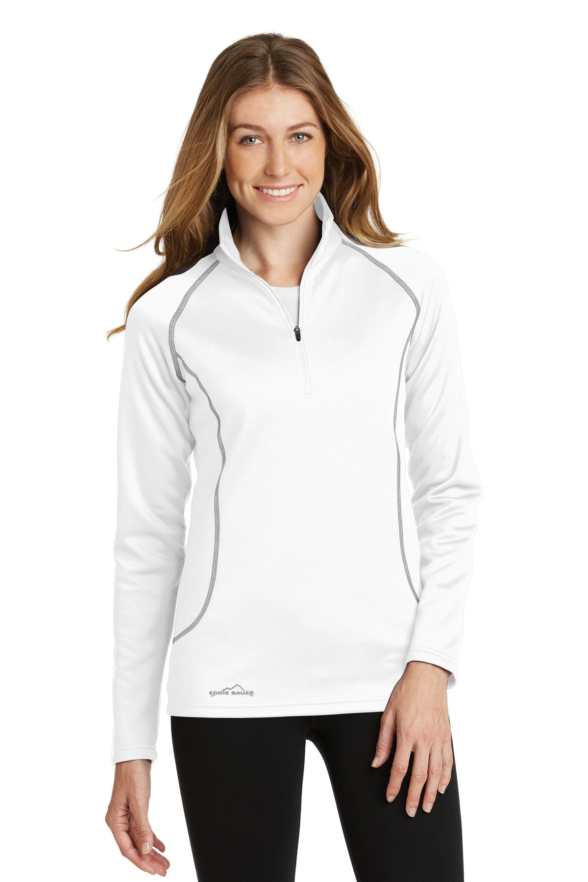 Eddie Bauer® Ladies Smooth Fleece Base Layer 1/2-Zip. EB237