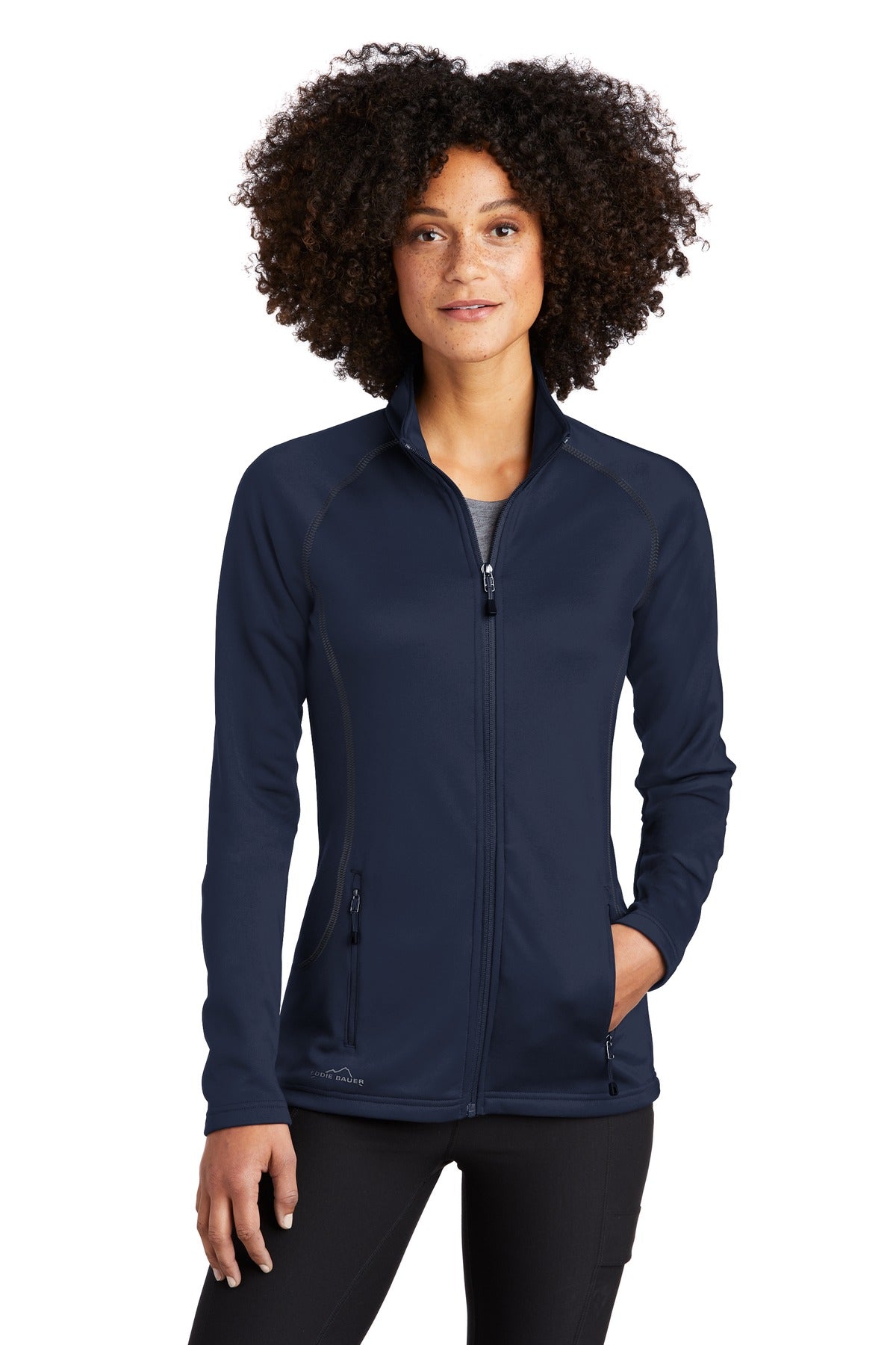 Eddie Bauer ® Ladies Smooth Fleece Base Layer Full-Zip. EB247