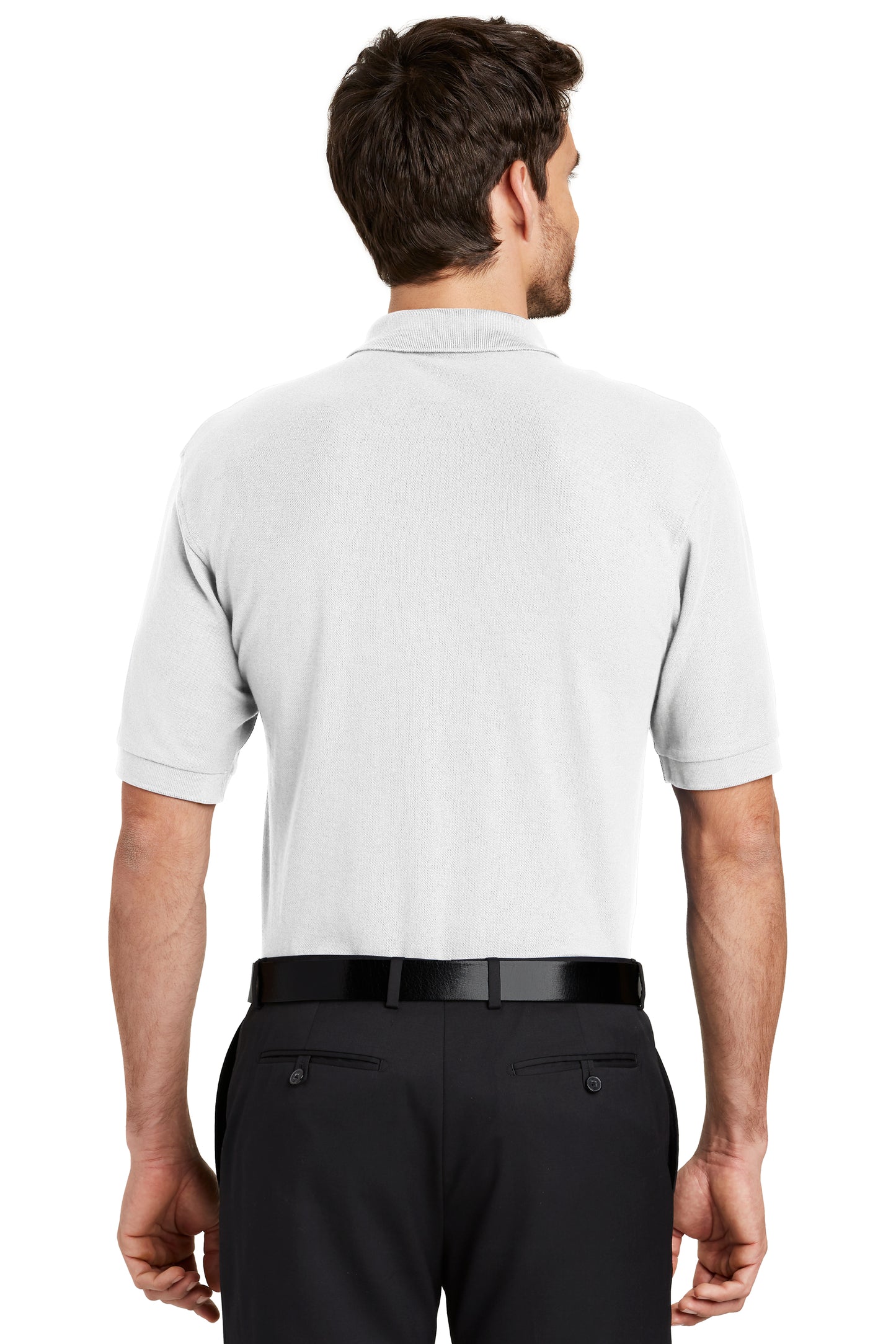 Port Authority SS White Polo K500 (Men's)