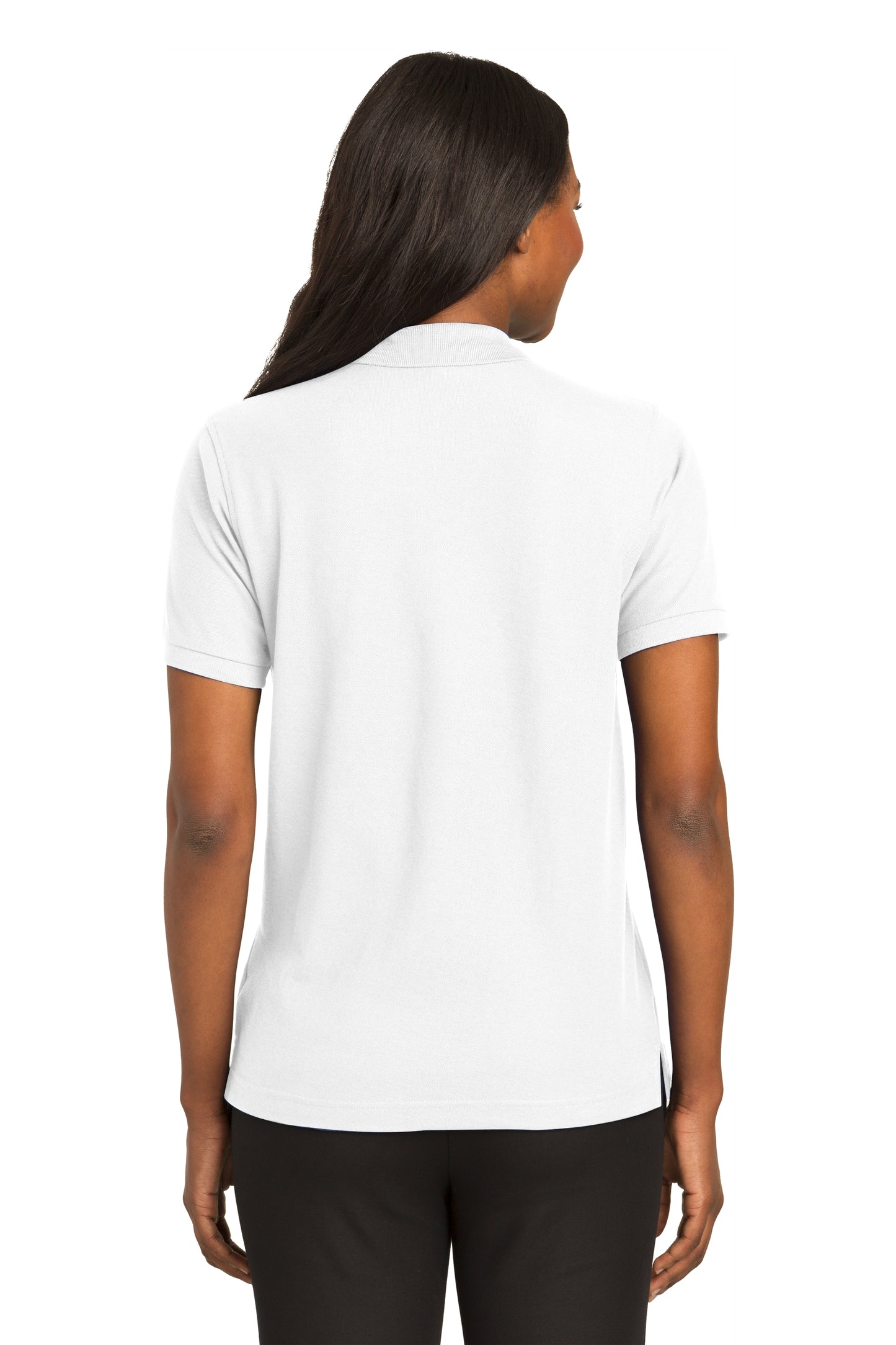 Port Authority SS White Polo L500 (Women's)