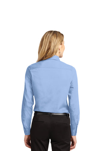 Port Authority LS Light Blue Shirt L608 (Women's)