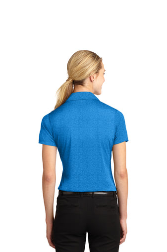 Sport-Tek Ladies Blue Wake Heather Contender Polo LST660
