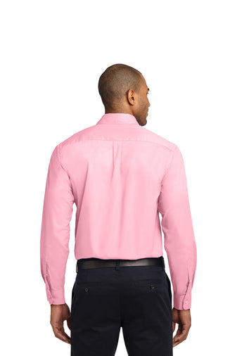 Port Authority LS Light Pink Shirt S608 (Men's)