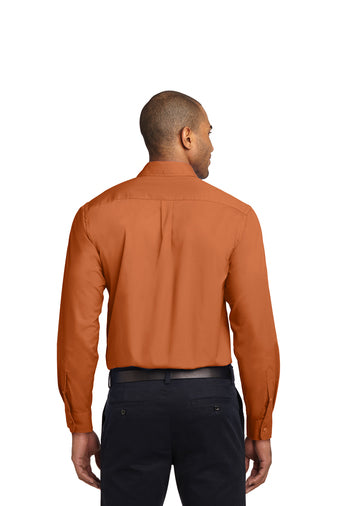 Port Authority LS Texas Orange Shirt S608 (Men's)