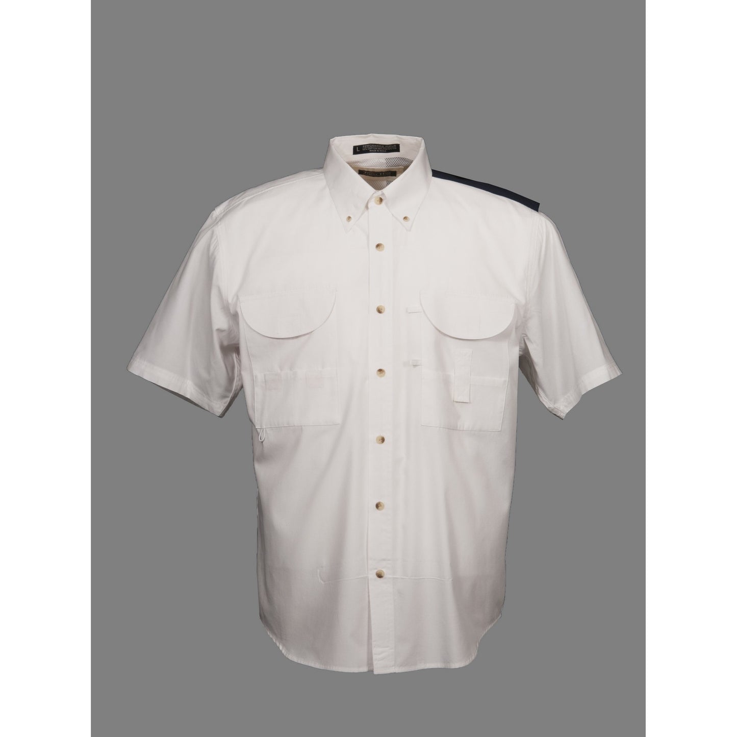 Men's Tall Texas Flag Short Sleeve Fishing Shirt