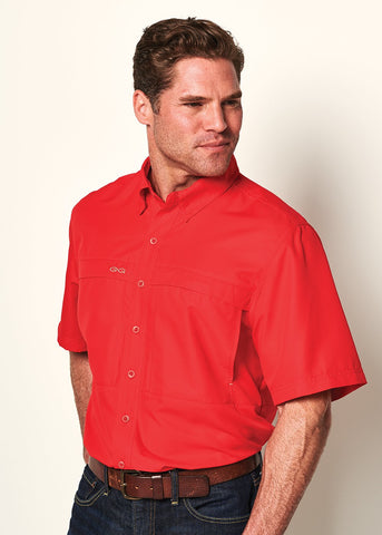 Game Guard SS Red MicroFiber Fishing Shirt 1023RED+++