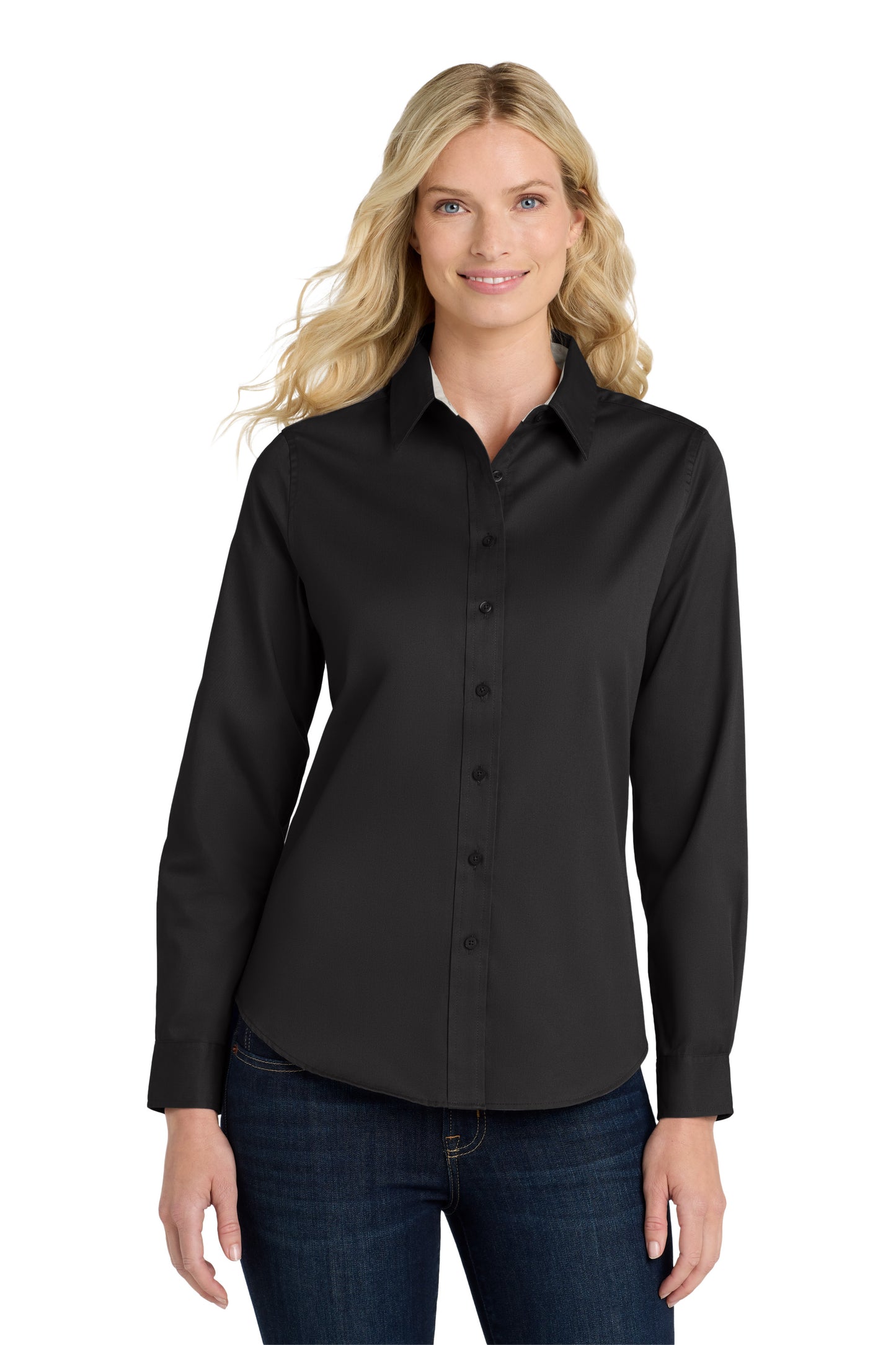 Port Authority LS White Shirt L608G (Women's)