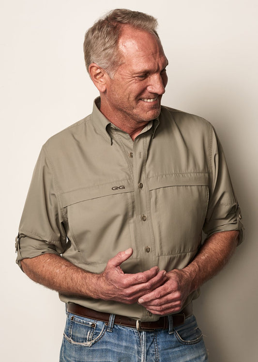 Game Guard LS Mesquite MicroFiber Fishing Shirt 1024MSQ##