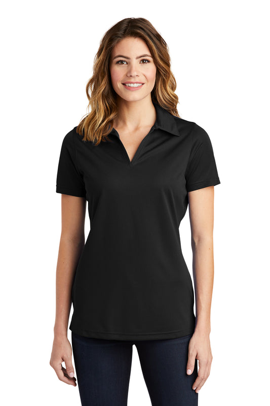 Sport-Tek PosiCharge Black Active Textured Polo LST690