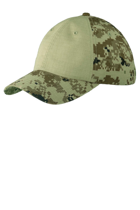 Port Authority® Colorblock Digital Ripstop Camouflage Cap. C926