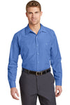 Red Kap® - Long Sleeve Striped Industrial Work Shirt.  CS10