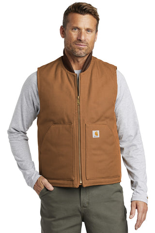 Carhartt Brown Duck Vest CTV01#