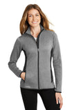 Eddie Bauer® Ladies Full-Zip Heather Stretch Fleece Jacket. EB239