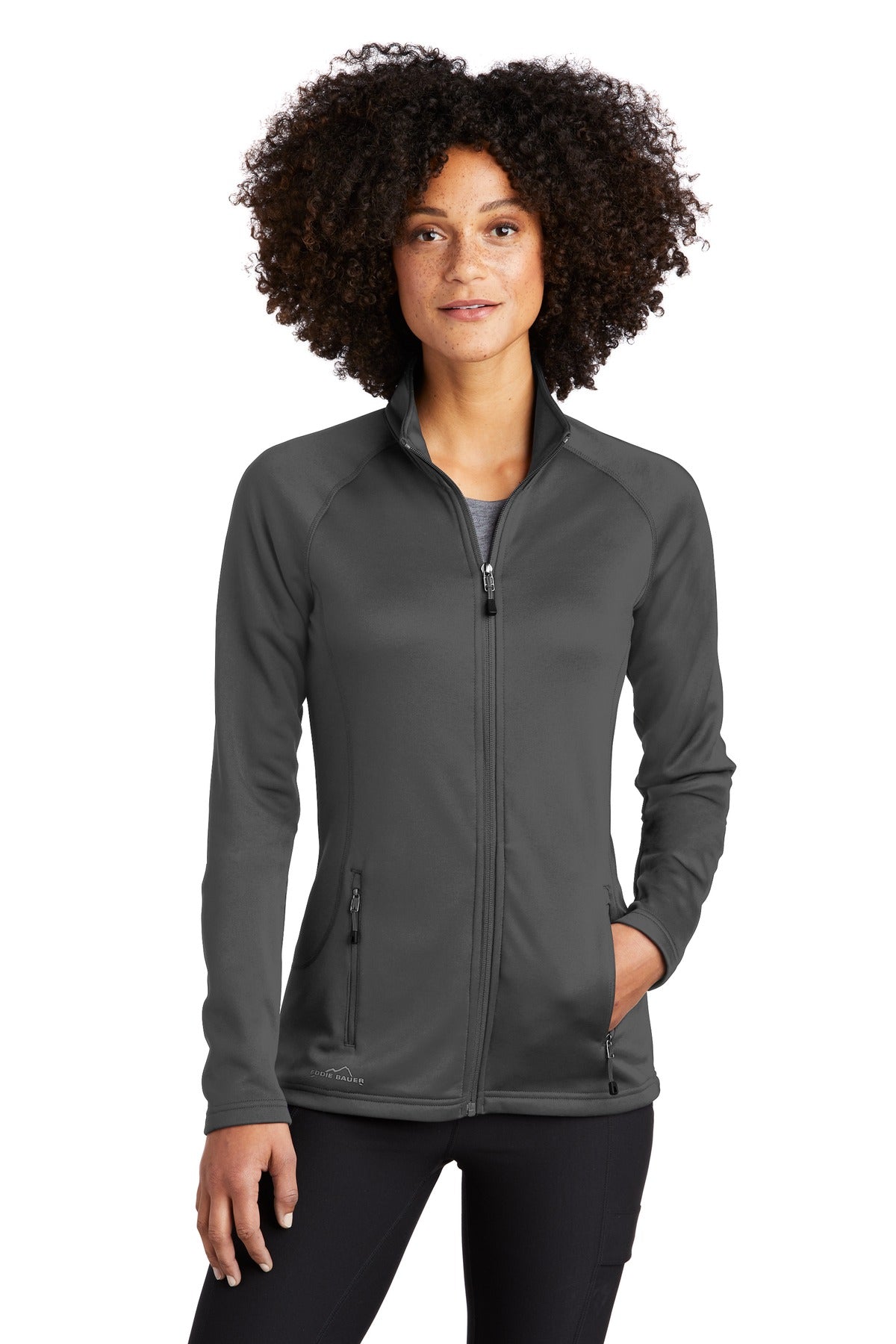 Eddie Bauer ® Ladies Smooth Fleece Base Layer Full-Zip. EB247