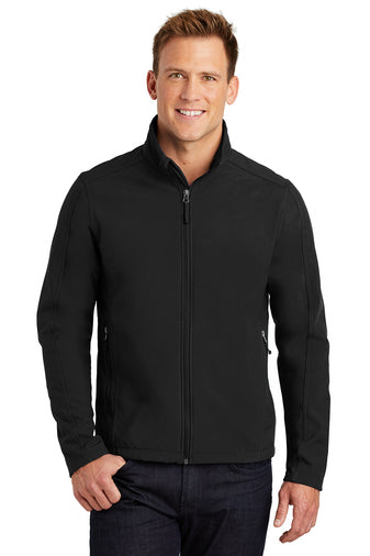 Port Authority Soft-Shell Black Jacket J317 (Men's)+