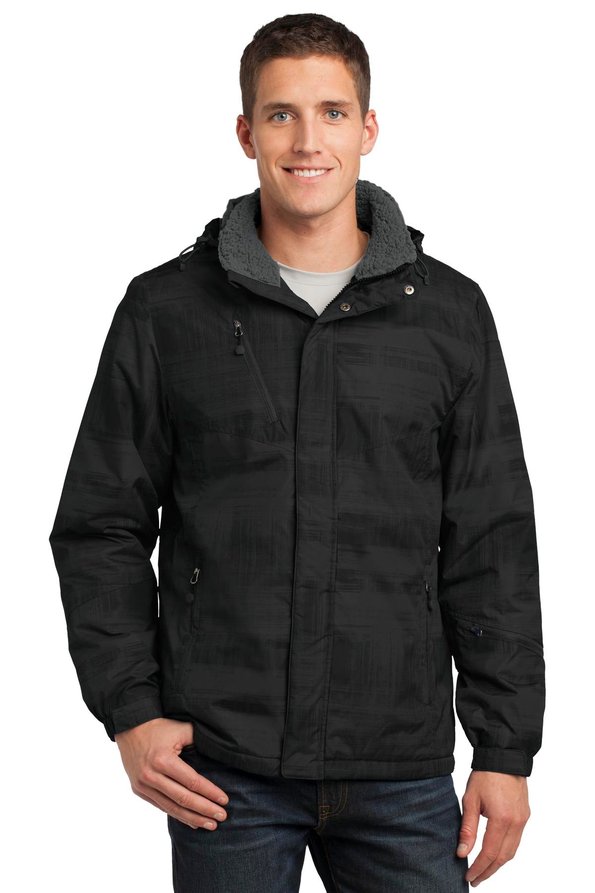 Port Authority® Brushstroke Print Insulated Jacket. J320