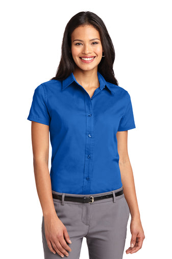 Port Authority SS Strong Blue Shirt L508 (Women's)