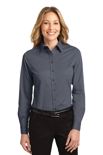 Port Authority LS Steel Shirt L608 (Women's)##