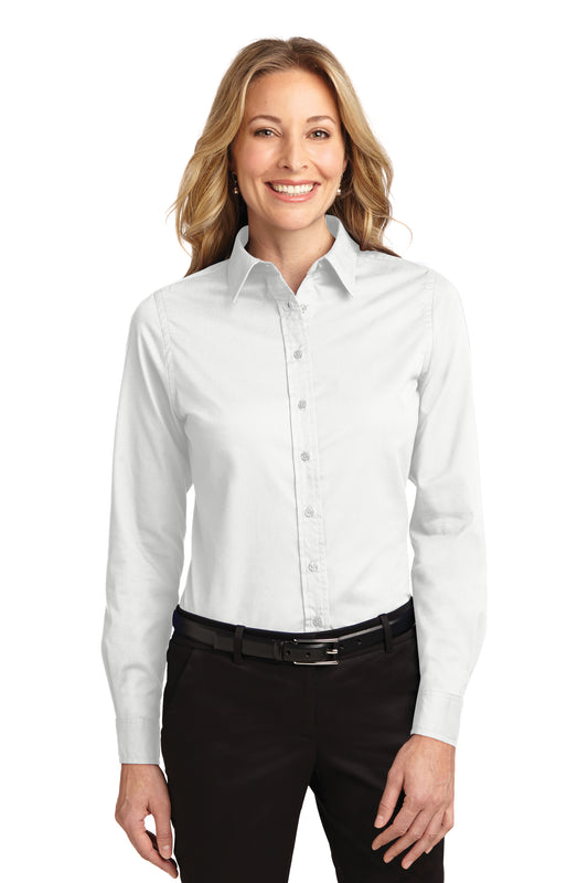 Port Authority LS White Shirt L608 (Women's)*