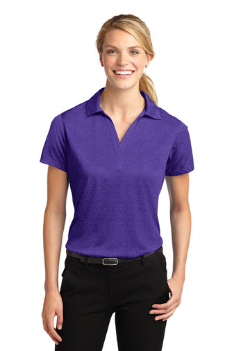 Sport-Tek Ladies Varsity Purple Heather Contender Polo LST660