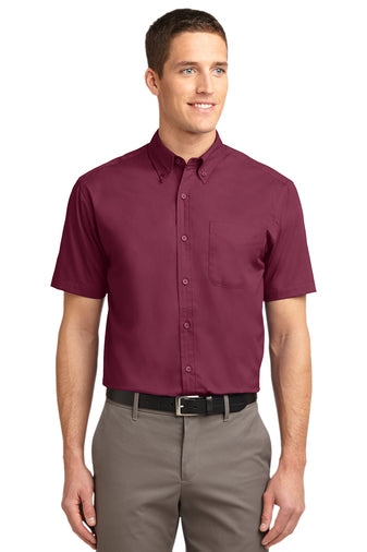 Port Authority SS Burgundy Shirt S508 (Men's)