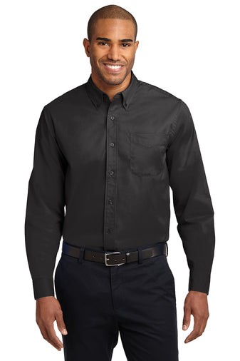Port Authority LS Black Shirt S608H (Men's)