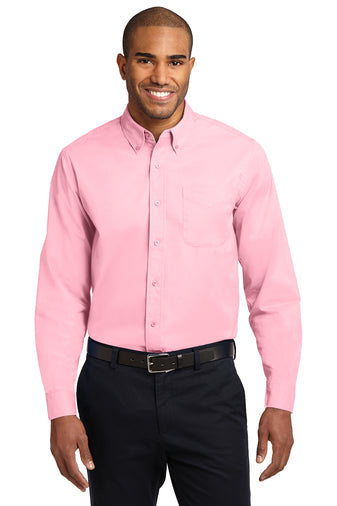 Port Authority LS Light Pink Shirt S608 (Men's)