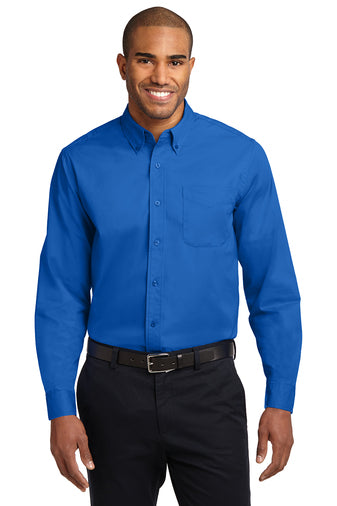 Port Authority LS Strong Blue Shirt S608 (Men's)