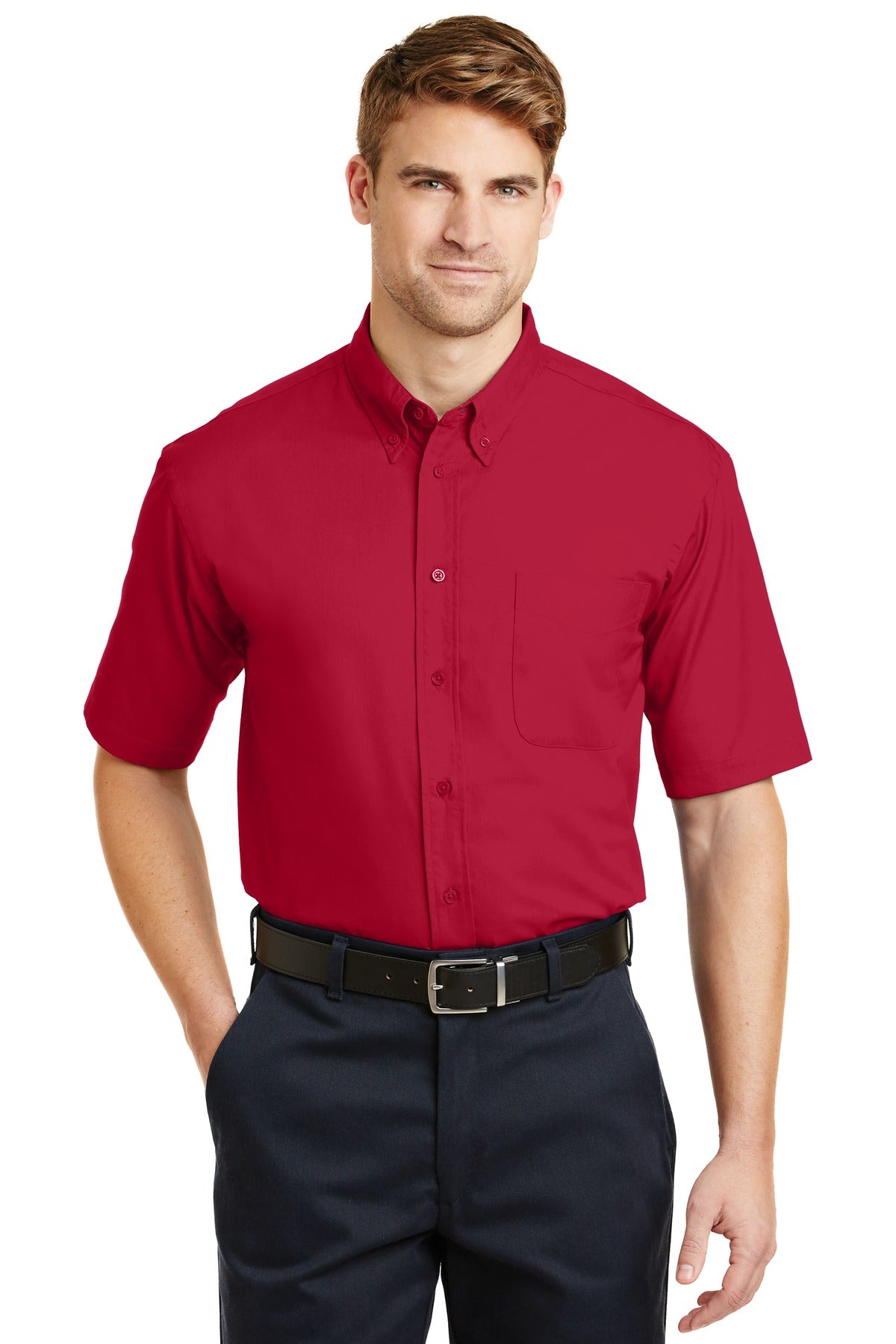 CornerStone® - Short Sleeve SuperPro™ Twill Shirt. SP18