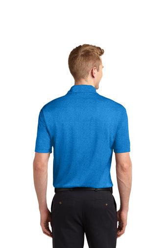 Sport-Tek Blue Wake Heather Contender Polo ST660