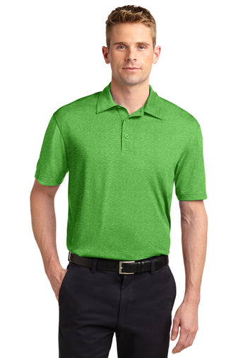 Sport-Tek Turf Green Heather Contender Polo ST660