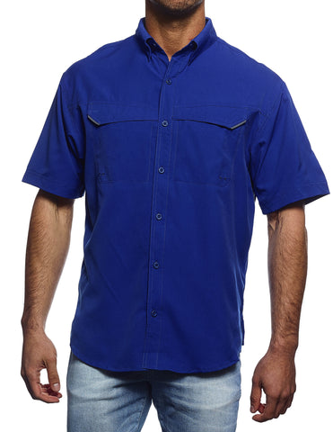 Pro Celebrity SS Royal Blue Fishing Shirt FST889 (Men's)
