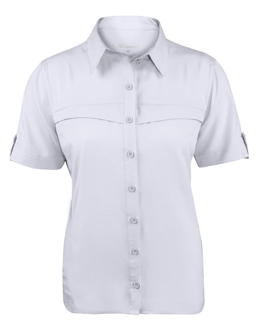 Pro Celebrity White Ladies Fishing Shirt FSL189@