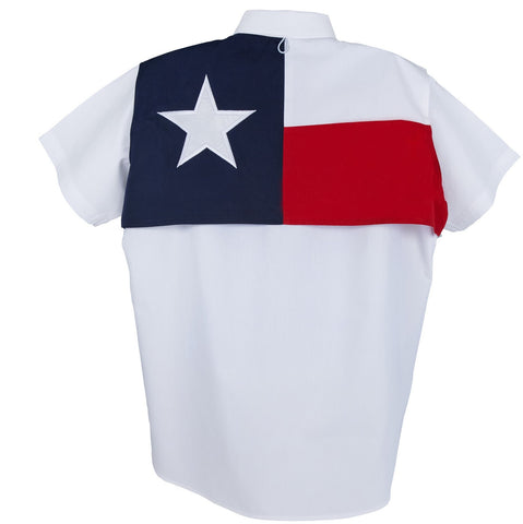 Ladies Texas Flag Short Sleeve Fishing Shirt
