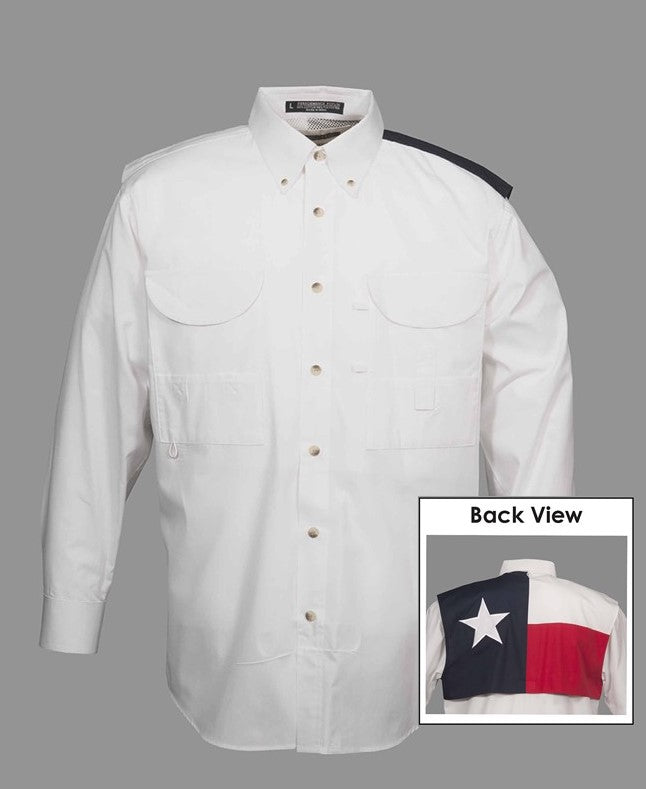 Texas Flag Long Sleeve Fishing Shirt