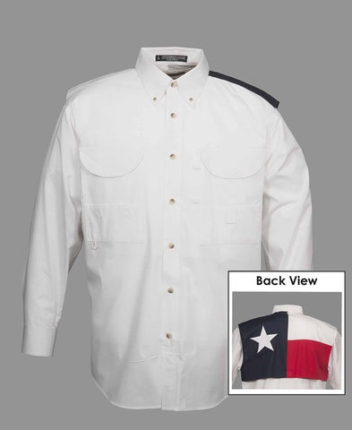Texas Flag Long Sleeve Fishing Shirt